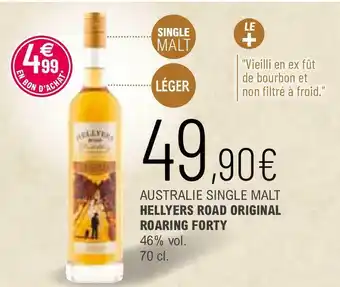 Hellyers australie single malt road original roaring forty