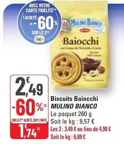 G20 Biscuits Baiocchi MULINO BIANCO offre