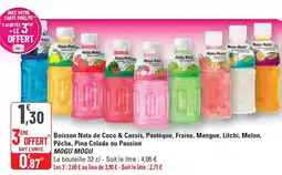 G20 Boisson Nata de Coco & Cassis, Pastèque, Fraise, Mangue, Litchi, Melon, MOGU MOGU offre