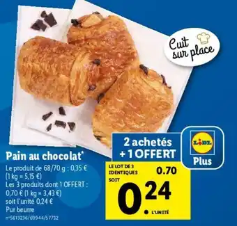 Lidl Pain au chocolat offre