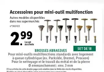 Lidl Accessoires pour mini-outil multifonction offre