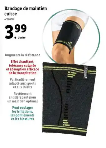Bandage de maintien cuisse