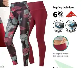 Lidl Legging technique offre