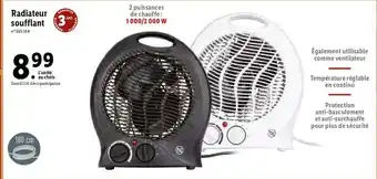 Lidl Radiateur soufflant offre