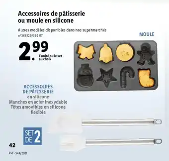 Lidl Accessoires de pâtisserie ou moule en silicone offre