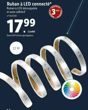 Lidl Ruban à LED connecté offre
