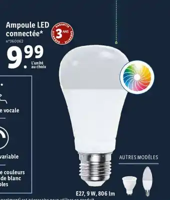 Ampoule LED connectée