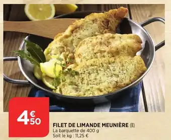 Filet de limande meunière