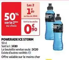 Auchan Supermarché Powerade - ice storm offre