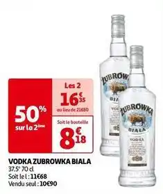 Auchan Zubrowka - vodka biala offre