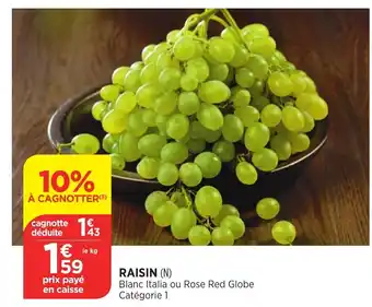 Bi1 Raisin offre