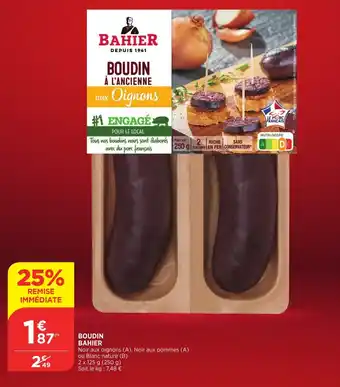 Bi1 Boudin bahier offre