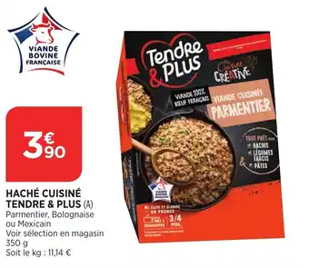 Bi1 Haché cuisiné tendre & plus offre