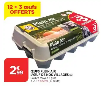 Bi1 Œufs plein air l'œuf de nos villages offre