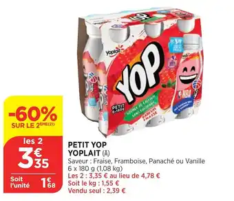 Bi1 Petit yop yoplait offre