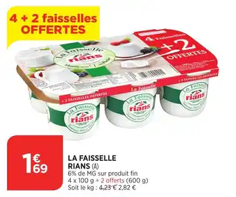 Bi1 La faisselle rians offre