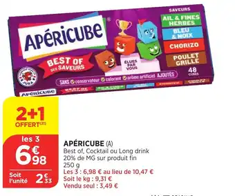 Bi1 Apéricube offre