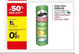 Carrefour Market Chips Tuiles PRINGLES offre