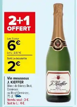 Carrefour Market Vin mousseux J. KIEFFER offre