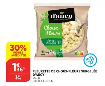 Fleurette de choux-fleurs surgelée d'aucy