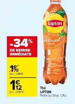 Carrefour Market Thé LIPTON offre
