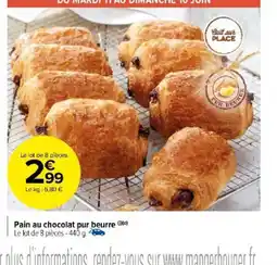 Carrefour Market Pain au chocolat pur beurre offre