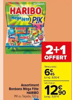 Carrefour Market Assortiment Bonbons Méga Fête HARIBO offre