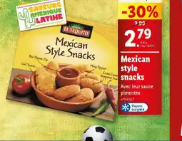 Lidl Mexican style snacks offre