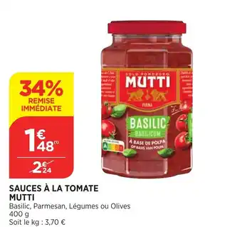 Bi1 Sauce à la tomate mutti offre