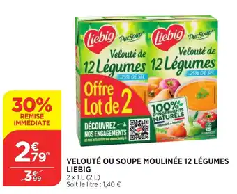 Bi1 Velouté ou soupe moulinée 12 légumes liebig offre