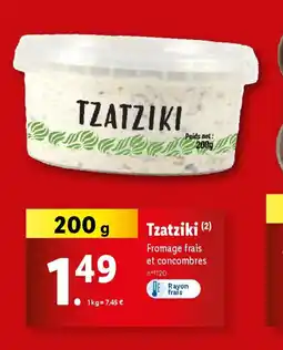 Lidl TZATZIKI offre