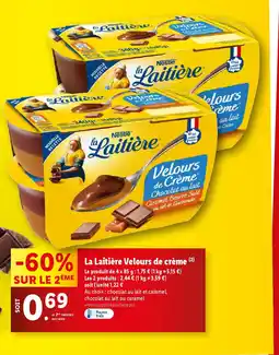 Lidl La Laitière Velours de crème offre