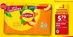 Lidl Lipton saveur pêche offre