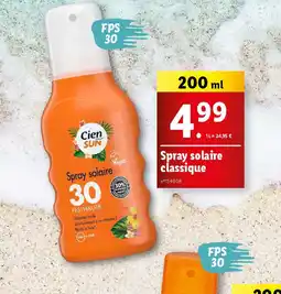 Lidl Spray solaire classique offre