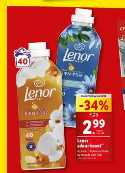 Lidl Lenor adoucissant offre