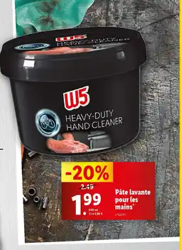 Lidl Pâte lavante pour les mains offre