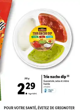 Lidl Trio nacho dip (3) offre