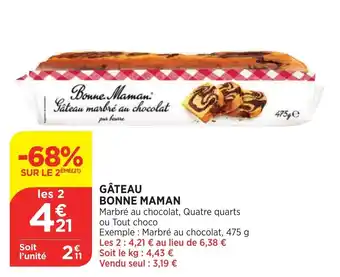Bi1 Gâteau bonne maman offre