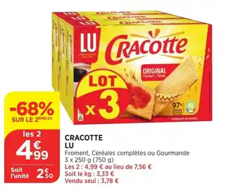 Bi1 Cracotte lu offre
