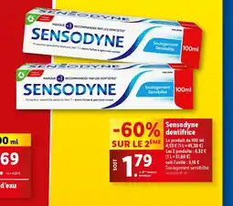 Lidl Sensodyne dentifrice offre
