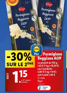 Lidl Parmigiano Reggiano offre