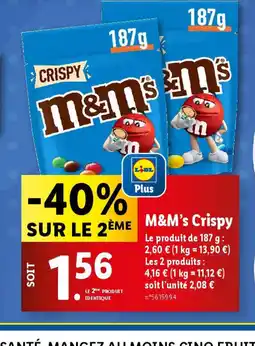 Lidl M&M's Crispy offre