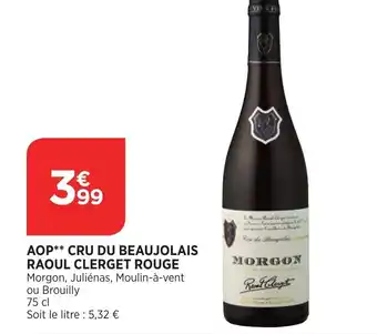 AOP cru du beaujolais raoul clerget rouge