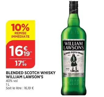 Bi1 Blended scotch whisky william lawson's offre