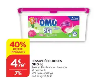 Bi1 Lessive éco-doses omo offre
