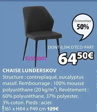 JYSK Chaise luderskov offre