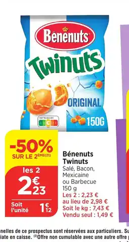 Bi1 Bénenuts Twinuts offre