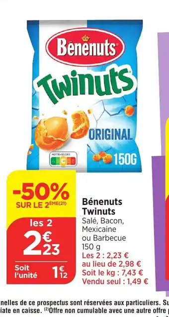 Bi1 Bénenuts Twinuts offre