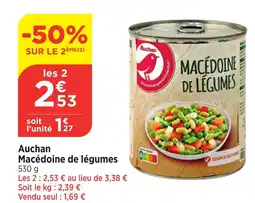 Bi1 Auchan Macédoine de légumes offre