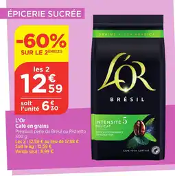 Bi1 L'Or Café en grains offre
